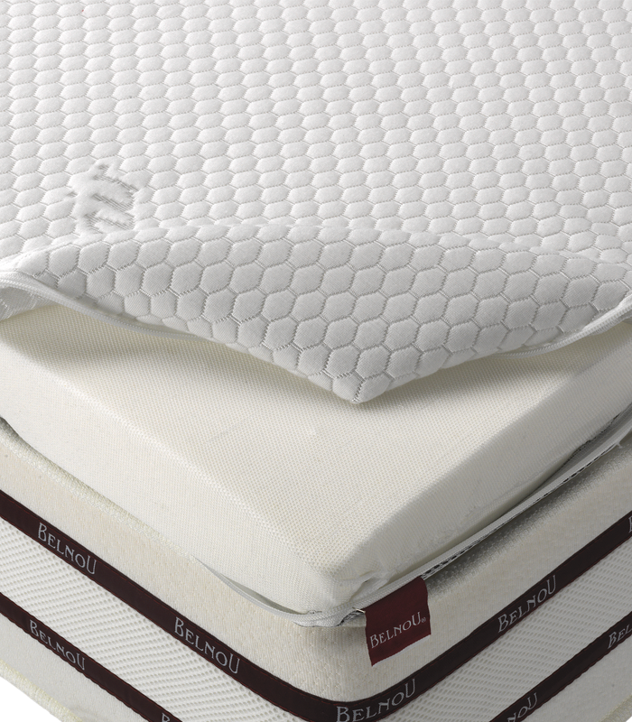 Matelas mousse visco visco avec housse inco - 200 x 90 x15 cm