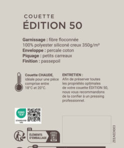 GAMME EDITION 50 COUETTE EDITION 50 COUETTE
